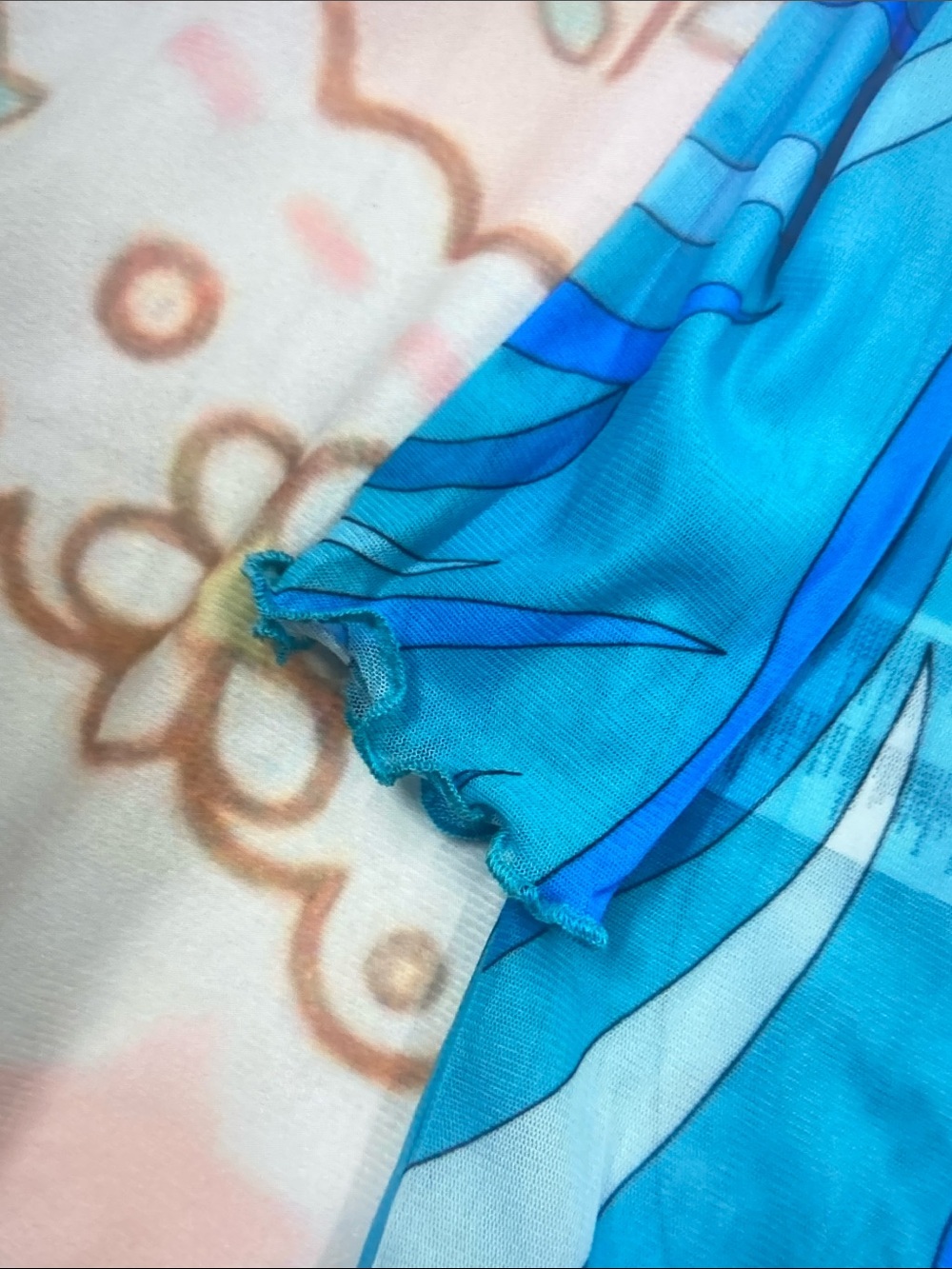 Emilio Pucci Turquoise & Cobalt Swirl Long Sleeve Maxi Dress - Picture 4 of 9